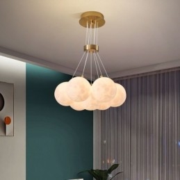 Maanbel kroonluchter moderne 3D-print ballen hanglamp
