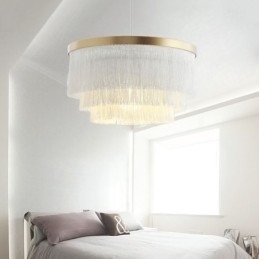 Nordic decoratieve hanglamp warme romantische kwast kroonluchter creatieve hanglamp