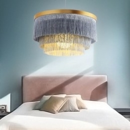 Nordic decoratieve hanglamp warme romantische kwast kroonluchter creatieve hanglamp