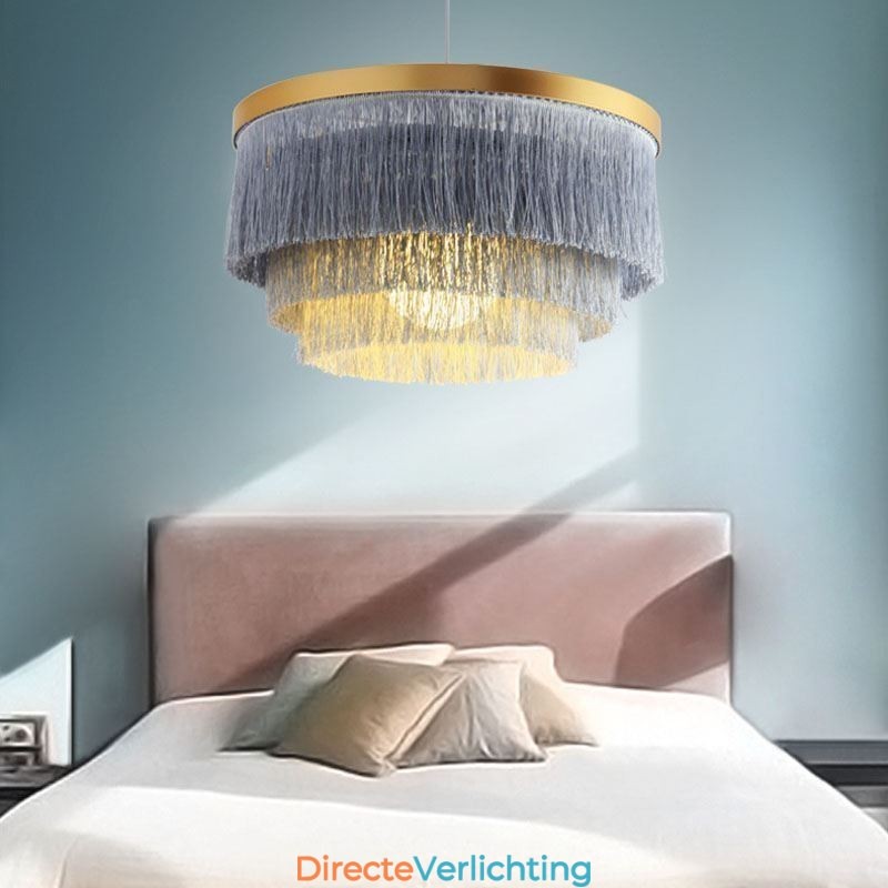 Nordic decoratieve hanglamp warme romantische kwast kroonluchter creatieve hanglamp