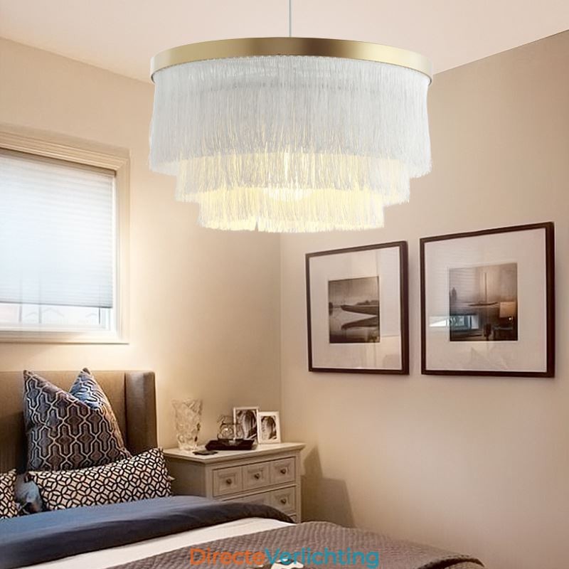 Nordic decoratieve hanglamp warme romantische kwast kroonluchter creatieve hanglamp