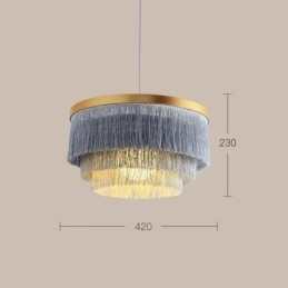 Nordic decoratieve hanglamp warme romantische kwast kroonluchter creatieve hanglamp