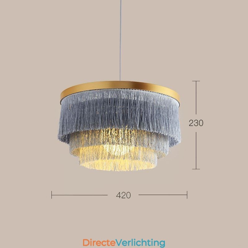 Nordic decoratieve hanglamp warme romantische kwast kroonluchter creatieve hanglamp