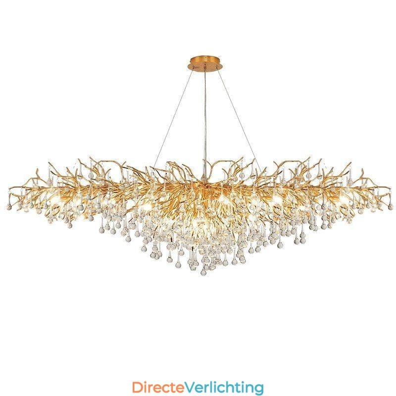Luxe Kristallen Kroonluchter Goud Modern Plafond Hanglamp Eetkamer