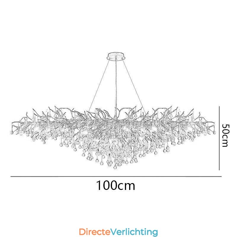 Luxe Kristallen Kroonluchter Goud Modern Plafond Hanglamp Eetkamer