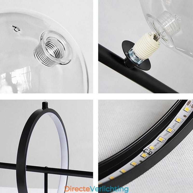 Moderne glazen bubbel hanglamp G9 lampen kroonluchter