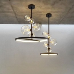 Moderne hanglampen armatuur kroonluchter glazen bubbel hanglamp
