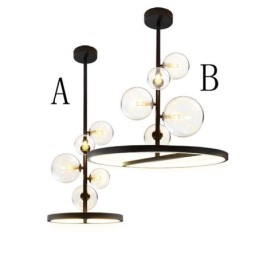 Moderne hanglampen armatuur kroonluchter glazen bubbel hanglamp