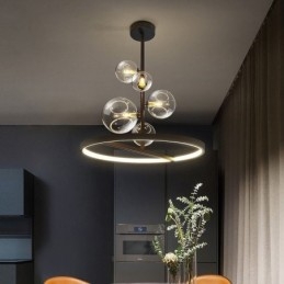 Moderne hanglampen armatuur kroonluchter glazen bubbel hanglamp