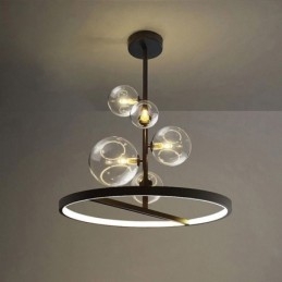 Moderne hanglampen armatuur kroonluchter glazen bubbel hanglamp