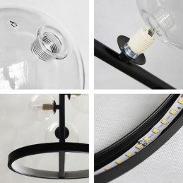 Moderne hanglampen armatuur kroonluchter glazen bubbel hanglamp
