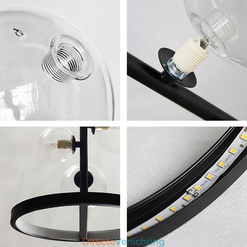 Moderne hanglampen armatuur kroonluchter glazen bubbel hanglamp