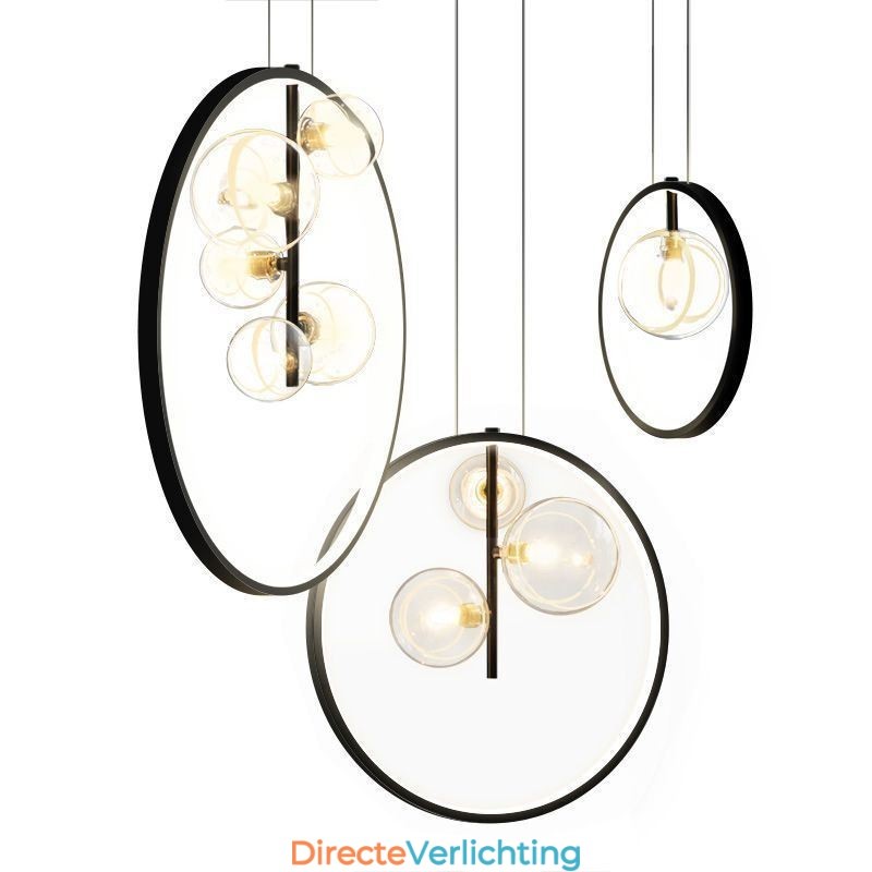 Nordic Hanglamp Glazen Bubbel Cirkel Kroonluchter Moderne Salonlamp