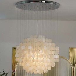 Moderne schelp hanglamp eigentijdse hangende plafondverlichting eetkamer