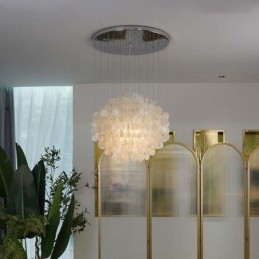 Moderne schelp hanglamp eigentijdse hangende plafondverlichting eetkamer