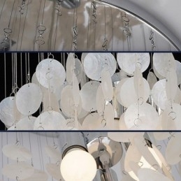 Moderne schelp hanglamp eigentijdse hangende plafondverlichting eetkamer