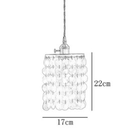 Moderne klassieke kroonluchter witte schelp kap hanglamp plafond