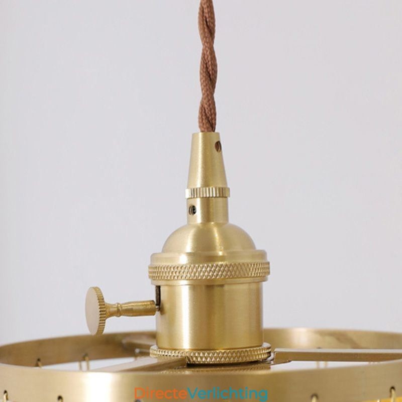 Moderne klassieke kroonluchter witte schelp kap hanglamp plafond