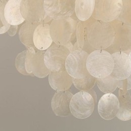 Moderne witte schelp plafondlamp hanglamp kroonluchter