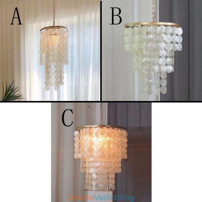 Hedendaagse schelpen hangende plafondverlichting