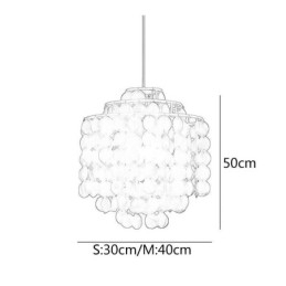 Moderne klassieke hanglamp met witte schelpenkap