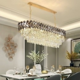 Europese Kristallen Hanglamp Luxe Ovale Plafondlamp