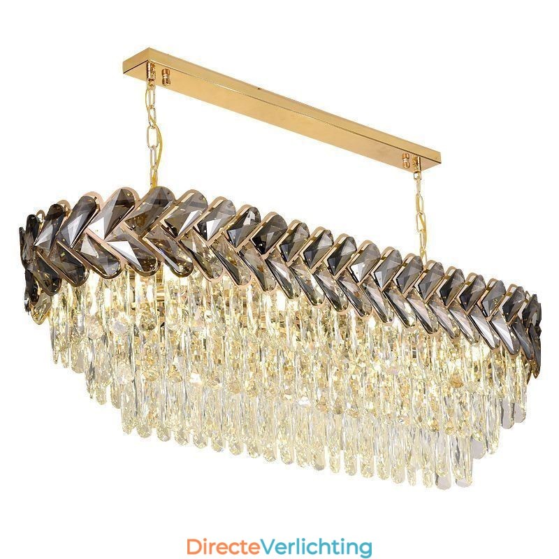 Europese Kristallen Hanglamp Luxe Ovale Plafondlamp