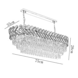 Europese Kristallen Hanglamp Luxe Ovale Plafondlamp