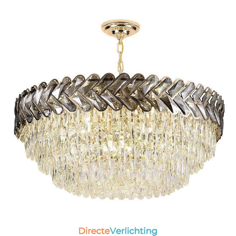 Kristallen hanglamp goud plafondlamp armatuur