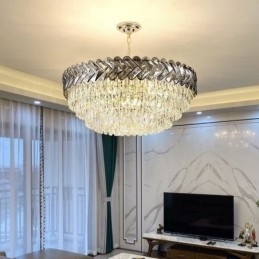 Kristallen hanglamp goud plafondlamp armatuur
