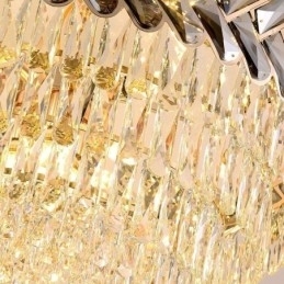Kristallen hanglamp goud plafondlamp armatuur