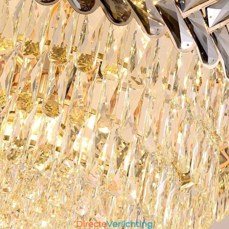 Kristallen hanglamp goud plafondlamp armatuur