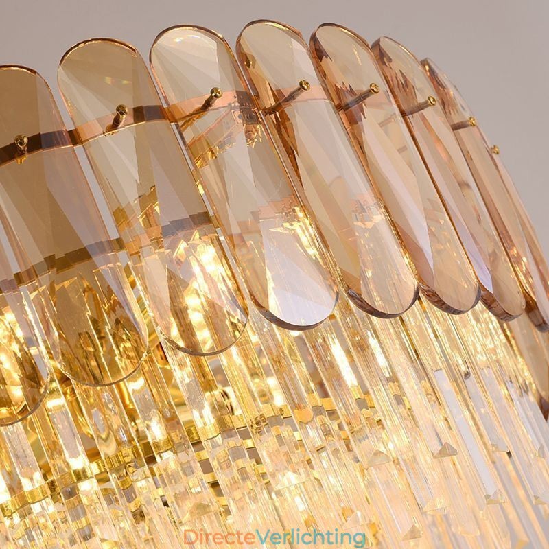 Luxe hanglamp kristal goud plafondlamp
