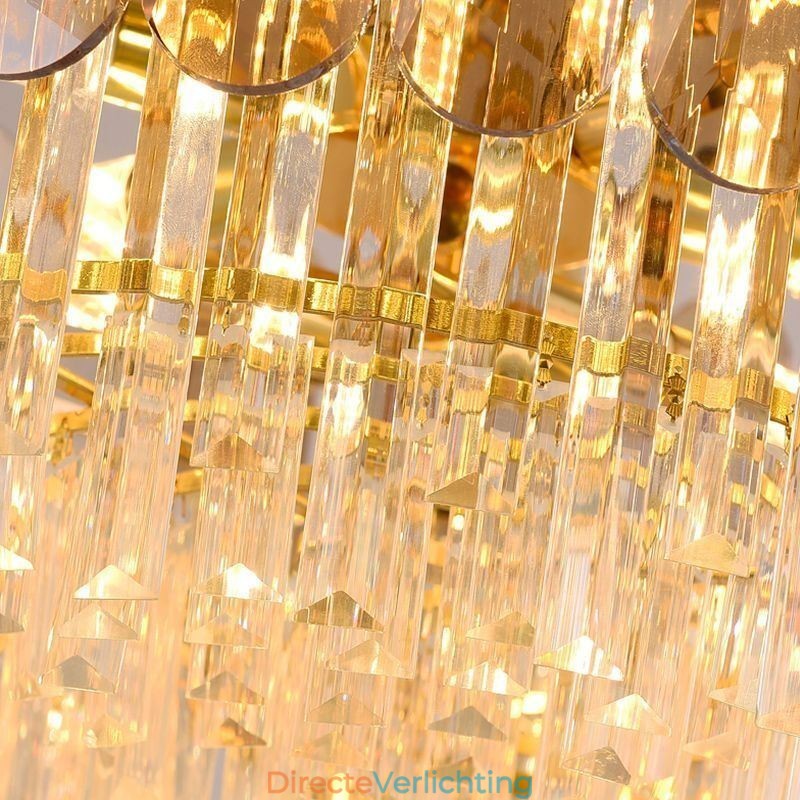 Luxe hanglamp kristal goud plafondlamp