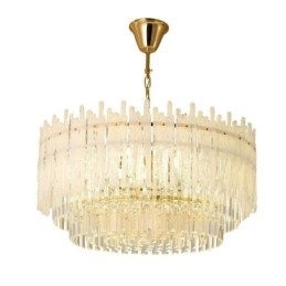 Kristallen ronde koraal plafondlamp hanglamp