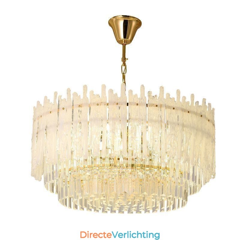 Kristallen ronde koraal plafondlamp hanglamp