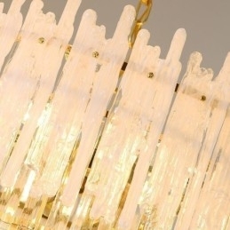 Kristallen ronde koraal plafondlamp hanglamp