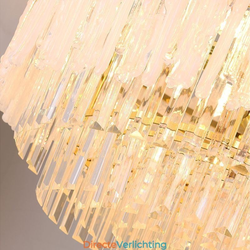 Kristallen ronde koraal plafondlamp hanglamp