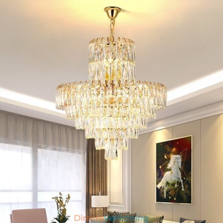 Moderne kristallen hanglamp, hedendaagse plafondverlichting, armaturen Moderne kristallen hanglamp, hedendaagse plafondverlichting, armaturen