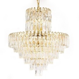 Moderne kristallen hanglamp, hedendaagse plafondverlichting, armaturen