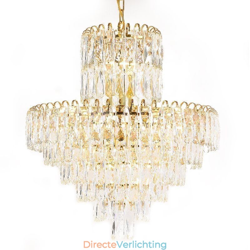 Moderne kristallen hanglamp, hedendaagse plafondverlichting, armaturen