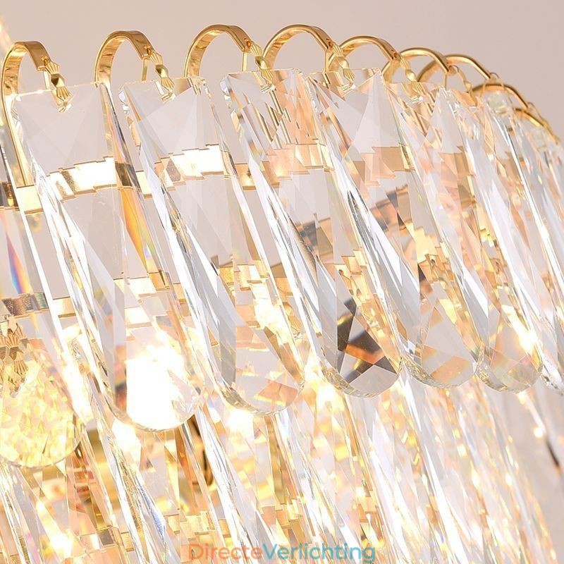 Moderne kristallen hanglamp, hedendaagse plafondverlichting, armaturen