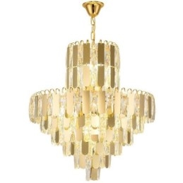 Moderne kristallen hanglamp, hedendaagse plafondverlichting, armaturen