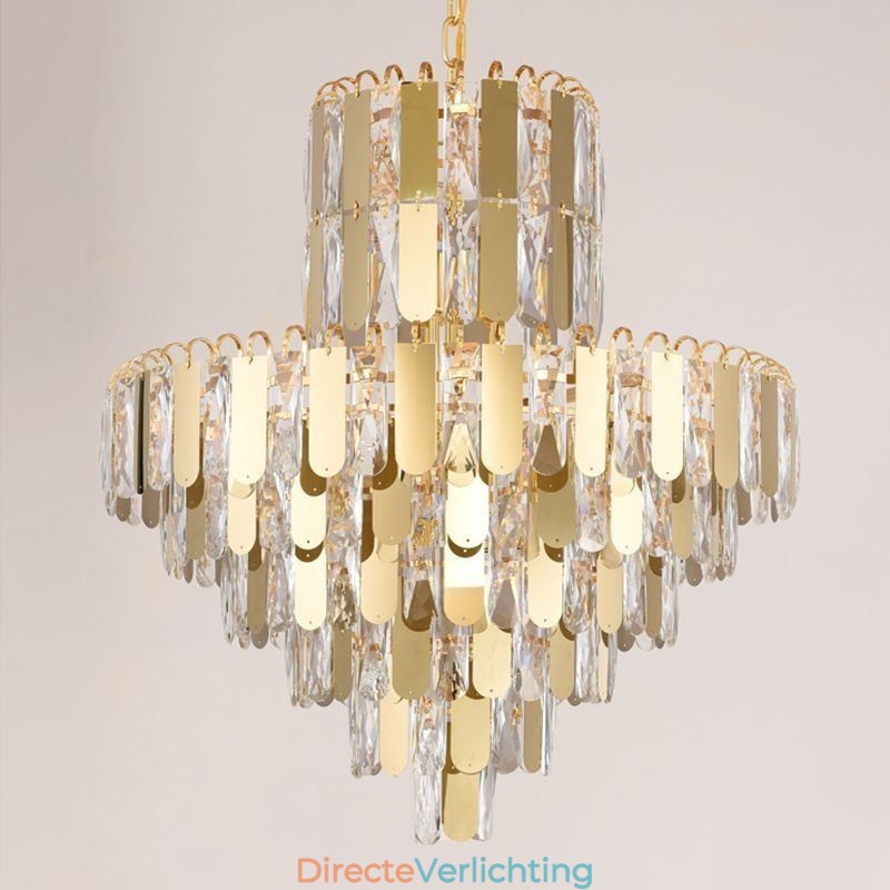 Moderne kristallen hanglamp, hedendaagse plafondverlichting, armaturen