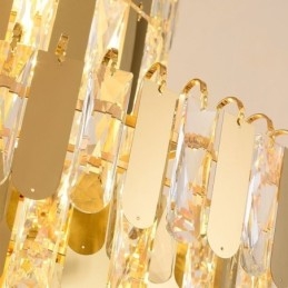 Moderne kristallen hanglamp, hedendaagse plafondverlichting, armaturen