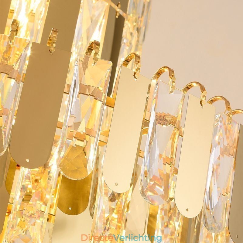 Moderne kristallen hanglamp, hedendaagse plafondverlichting, armaturen