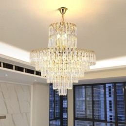 Elegante hanglamp kristal ronde plafondverlichtingsarmatuur