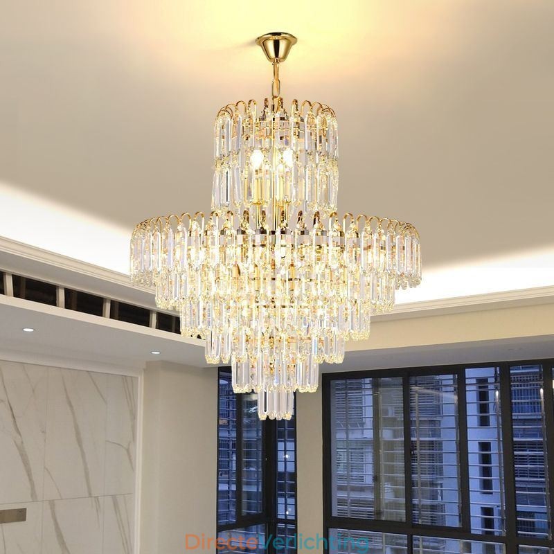 Elegante hanglamp kristal ronde plafondverlichtingsarmatuur