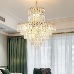 Elegante hanglamp kristal ronde plafondverlichtingsarmatuur