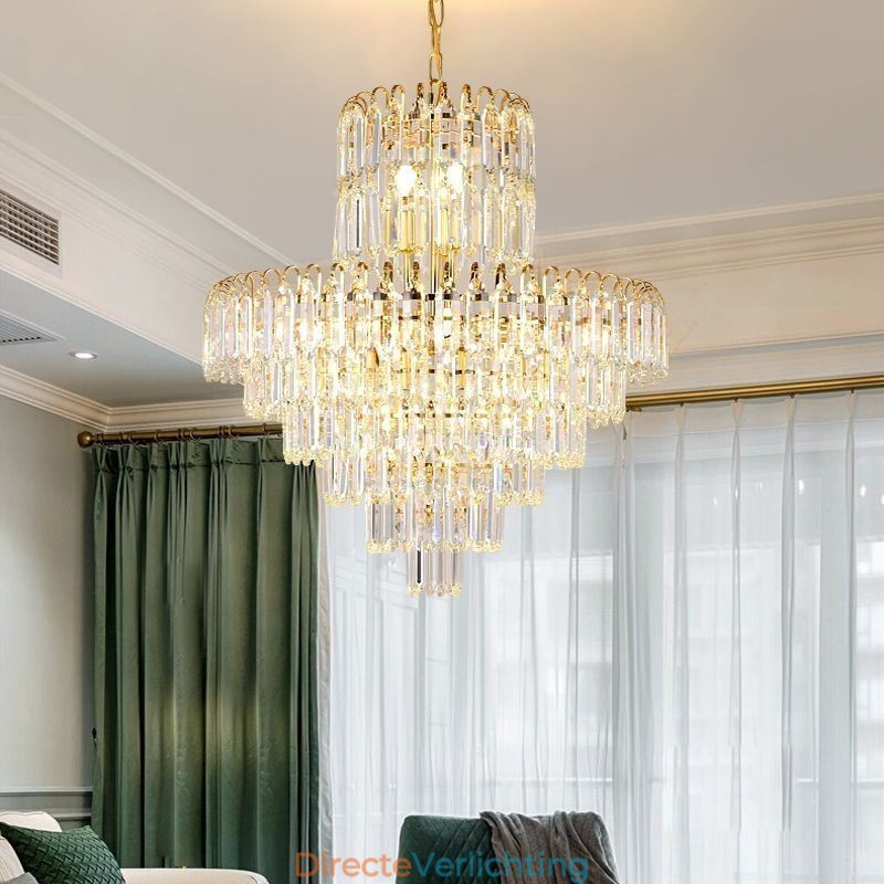Elegante hanglamp kristal ronde plafondverlichtingsarmatuur